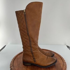 Steve Madden Northside Cognac Quilted Tall Boots, Size 9